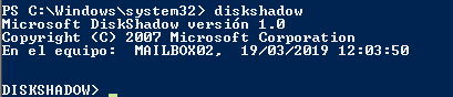 diskshadow