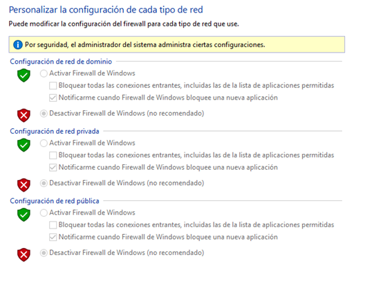 firewall teletrabajo