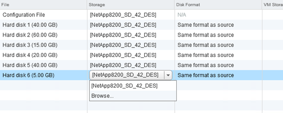 select datastore