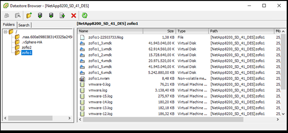datastore oracle