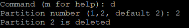 Linux LVM fdisk d