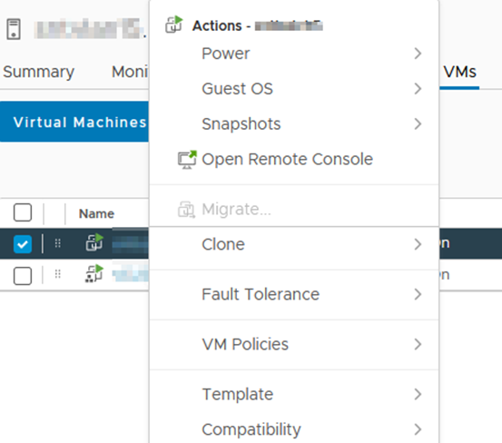 migrate disabled vmotion