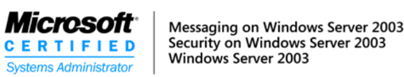 Logo Microsoft Certified mcse messasing